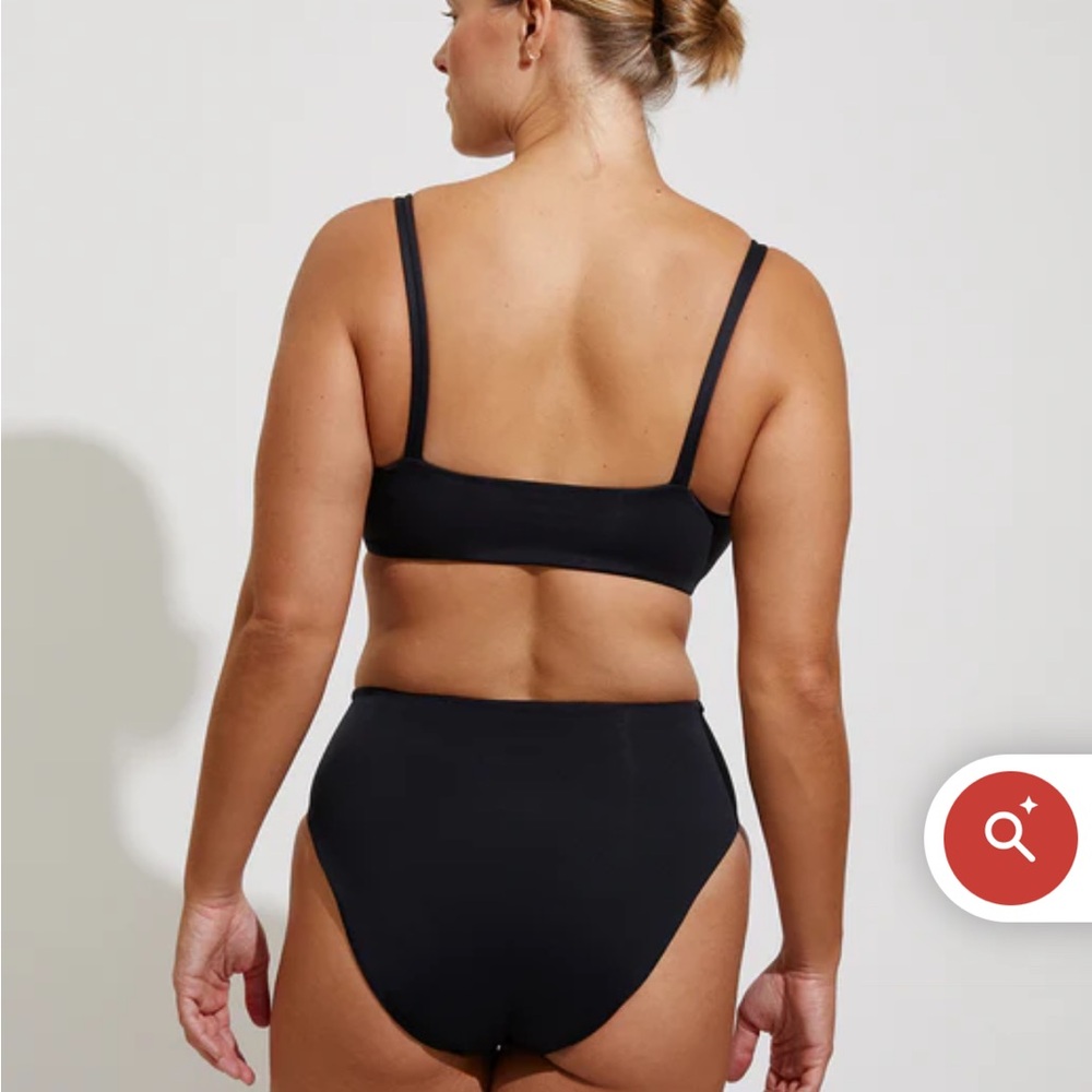 Left On Friday Black Pool Days D+ Swim Top - Picture 4 of 8